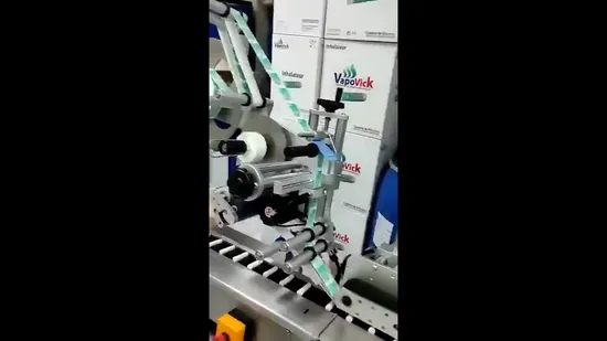 Factory Automatic Small Round Glass Plastic Tube Horizontal Labeling Packing Machine Label Applicator