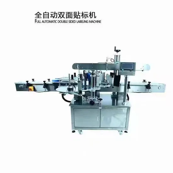 Automatic Double Three Sided Self Adhesive Front Back Labeling Label Applicator
