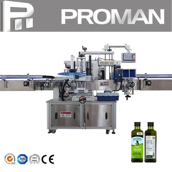 Labeling Machine Back Front Sticker Labeling Machine Capacity 100 Bpm High Speed Square Glass Jar Label Applicator