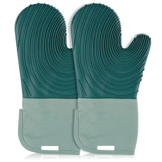 Oven Mitts Gloves Set Hot Pads for Kitchen Cooking Grill 