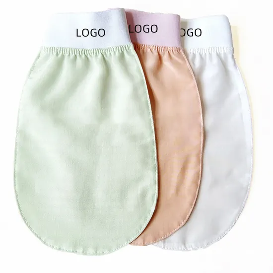 Supplier Custom Exfoliating Remove Dead Skin Scrubbing Silk Exfoliating Mitt Remove Tanning Silk Gloving Exfoliating 100% Silk 