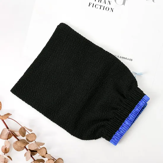 Custom Logo 100% Natural Colorful Bath Mitt Hanging Rope Design Exfoliating Mitt for Body Scrub 
