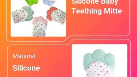 Hot Baby Chewing Toys Silicone Teether Mitten BPA Free Silicone Baby Teething Mitten 