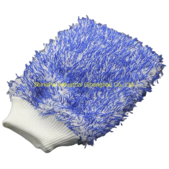 18X28cm 80gram Hot Sale Custom 2 in 1 Microfiber Car Wash Cleaning Mitt 