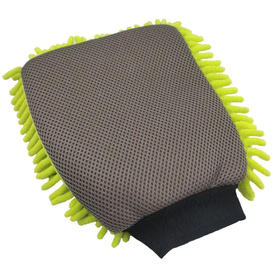 Practical Hot Sale Wholesale Most Popular Microfiber Chenille Mesh Mitt for Car Wash 